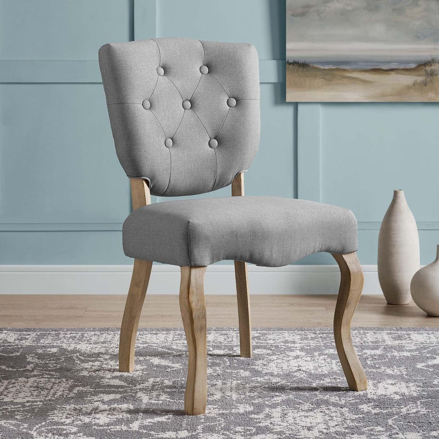 Modway Array Vintage French Upholstered Dining Side Chair, EEI-2878 FredCo