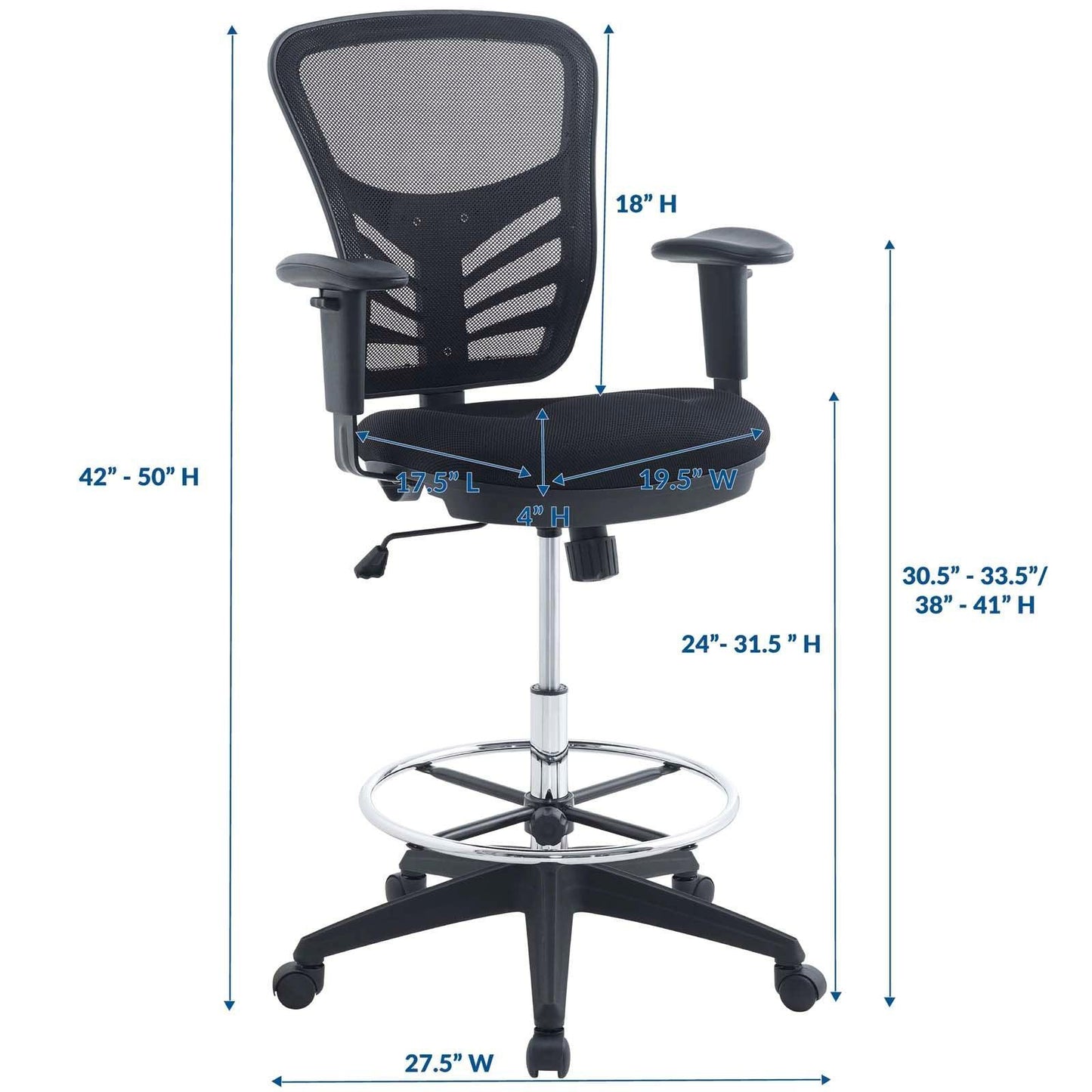 Modway Articulate Drafting Chair FredCo