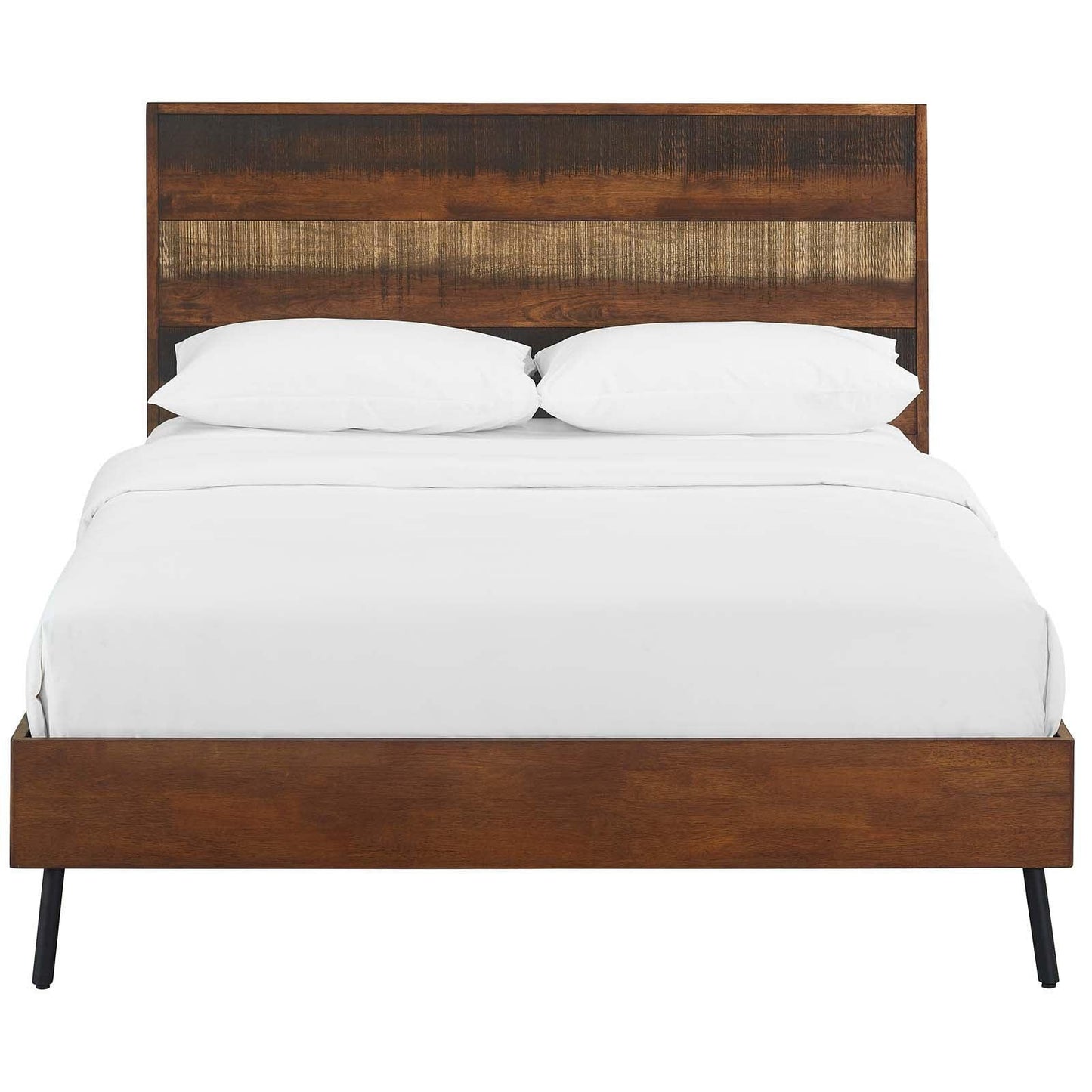 Modway Arwen Queen Rustic Wood Bed FredCo