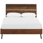 Modway Arwen Queen Rustic Wood Bed FredCo