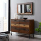Modway Arwen Rustic Wood Frame Mirror FredCo