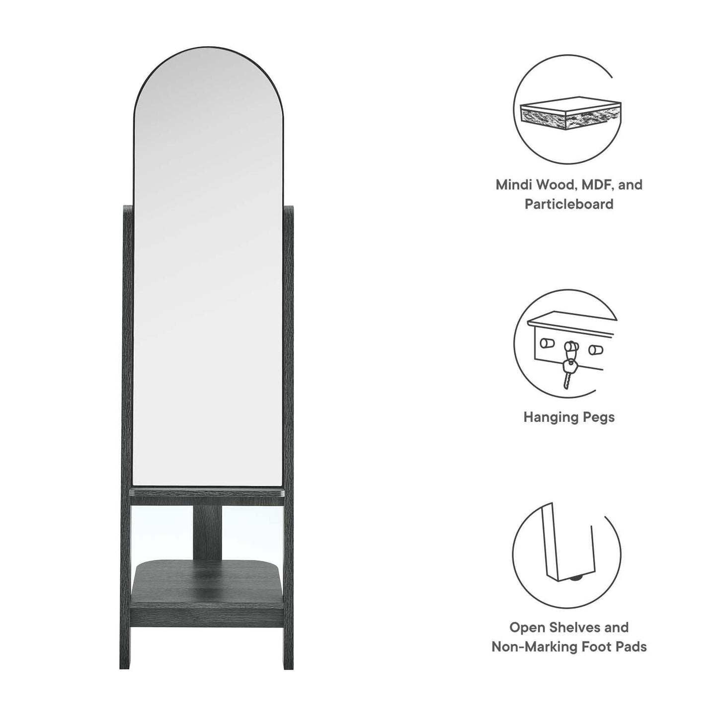 Modway Ascend Standing Mirror FredCo
