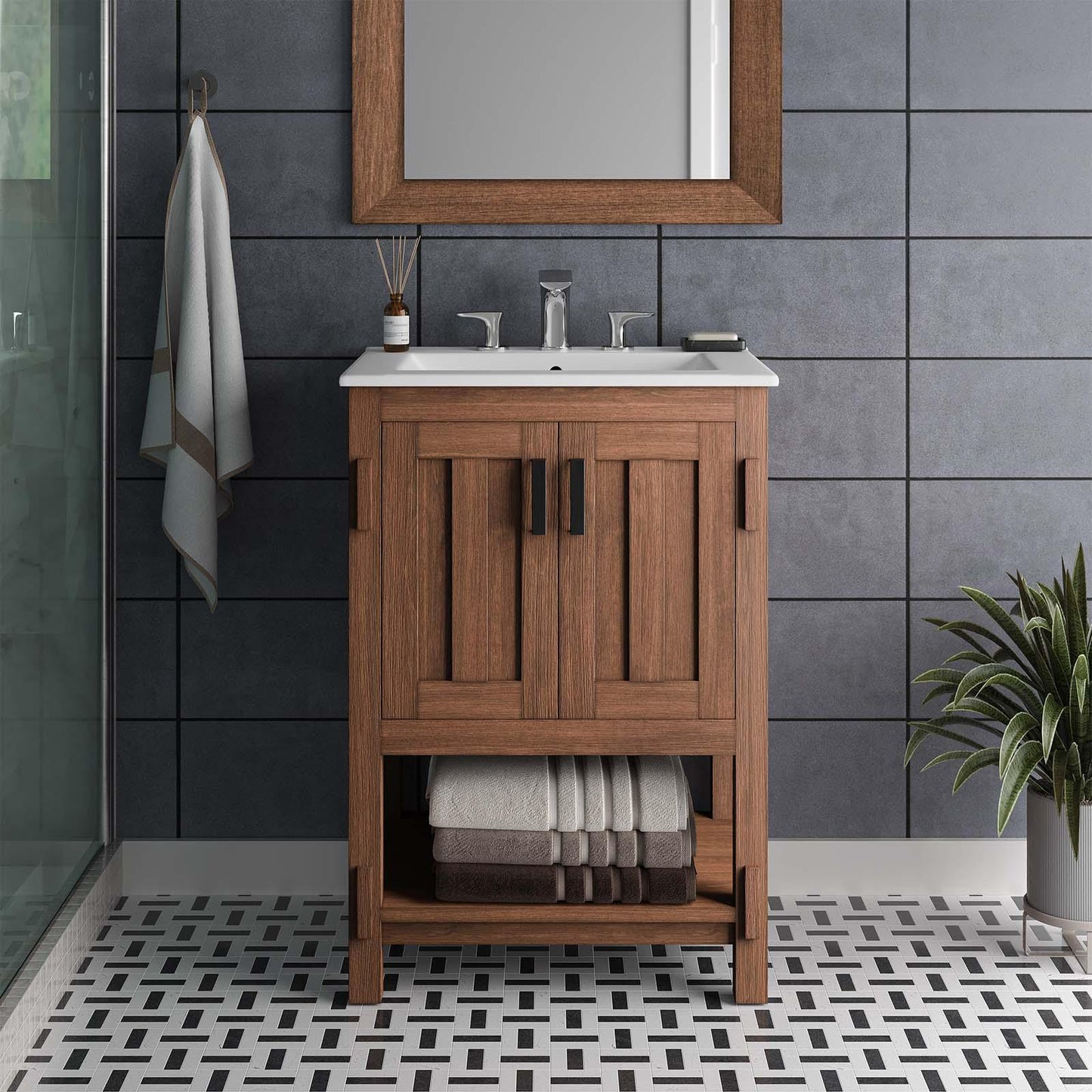 Modway Ashlyn 24” Wood Bathroom Vanity, EEI-6534 FredCo
