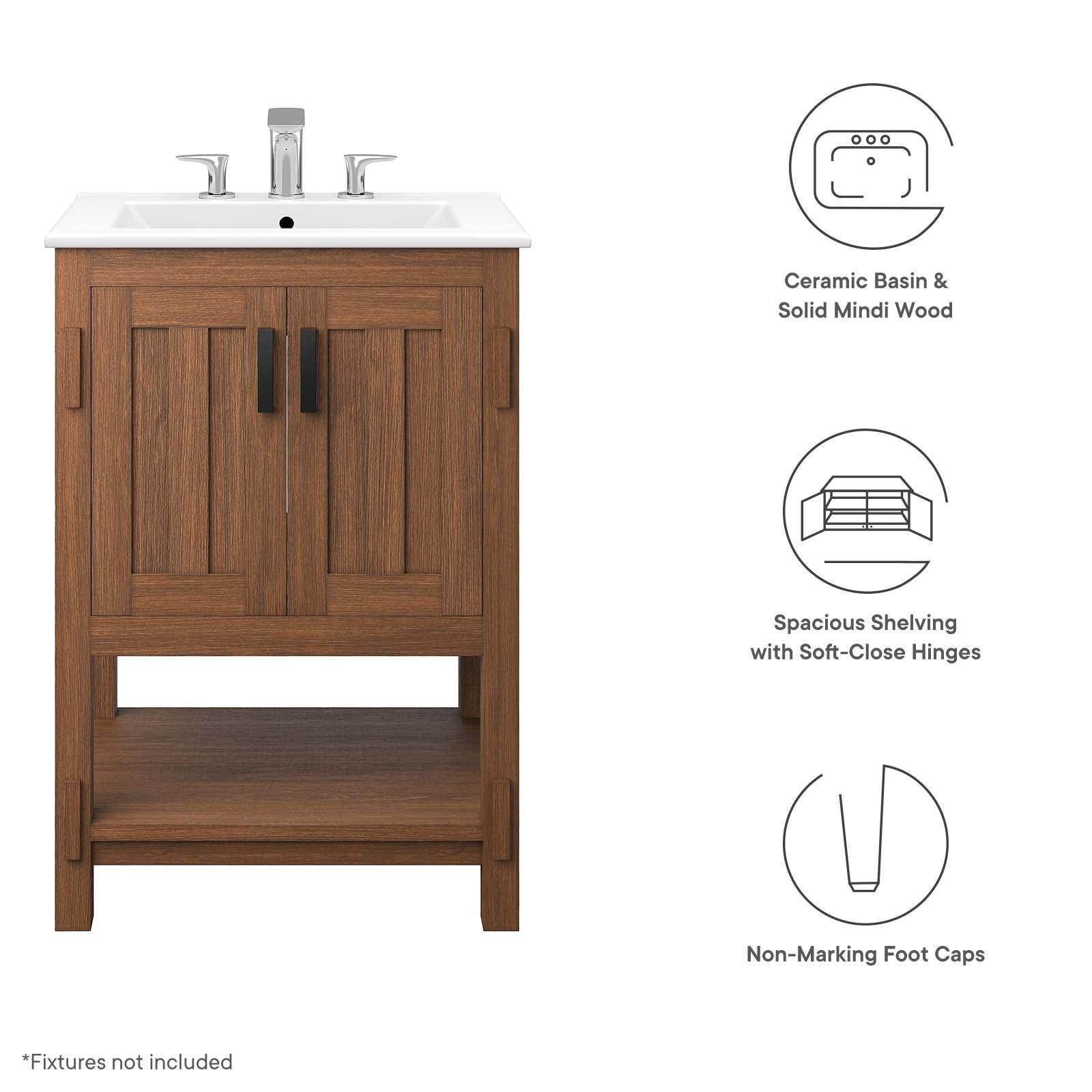 Modway Ashlyn 24” Wood Bathroom Vanity, EEI-6534 FredCo