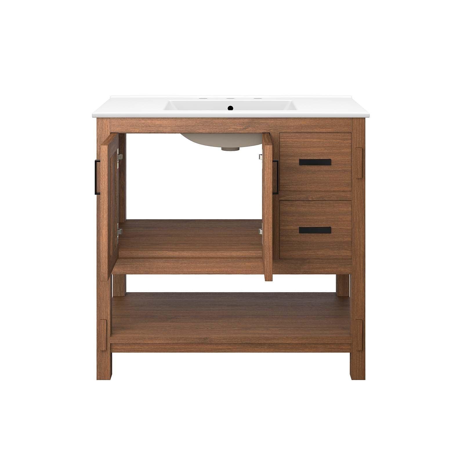 Modway Ashlyn 36” Wood Bathroom Vanity, EEI-6535 FredCo
