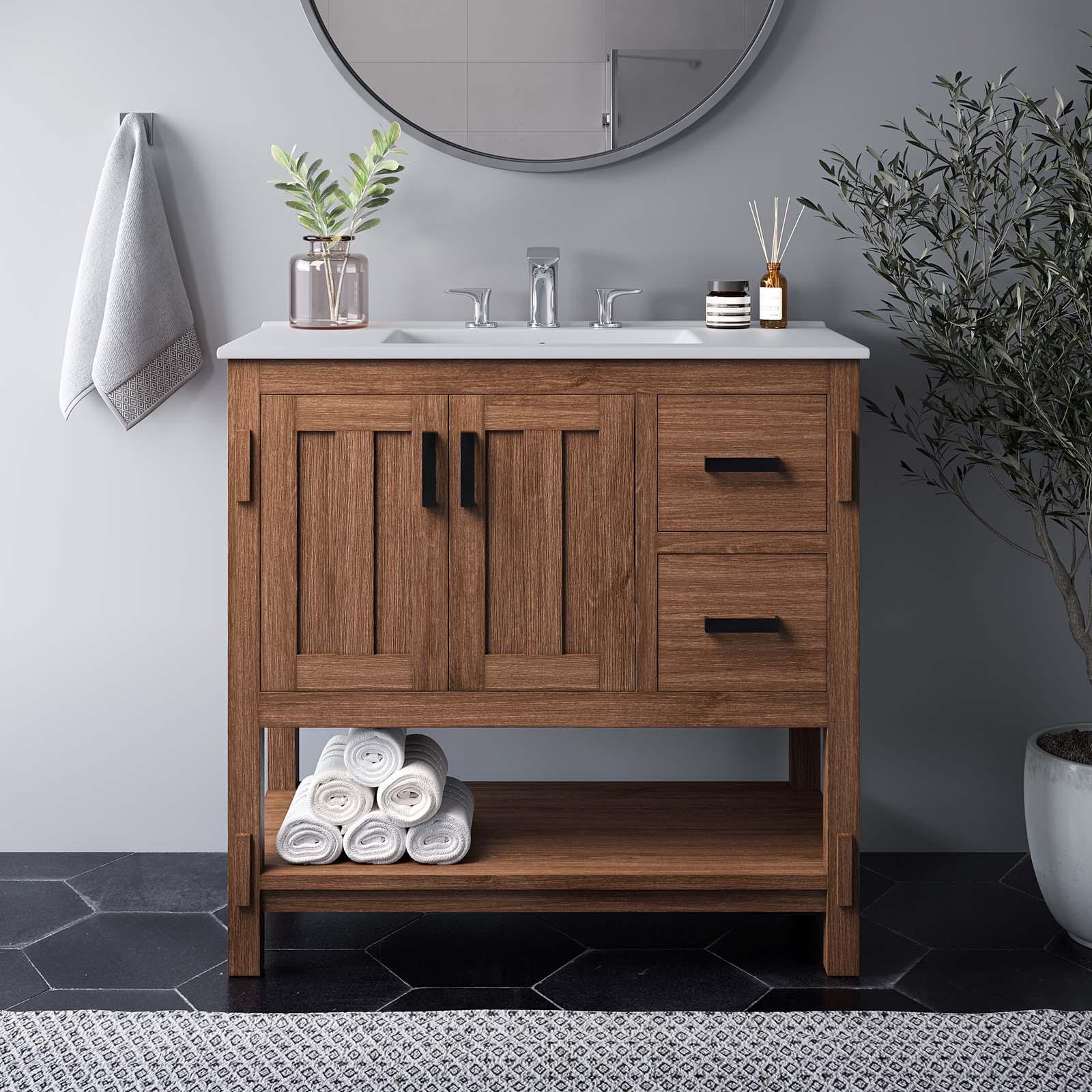 Modway Ashlyn 36” Wood Bathroom Vanity, EEI-6535 FredCo