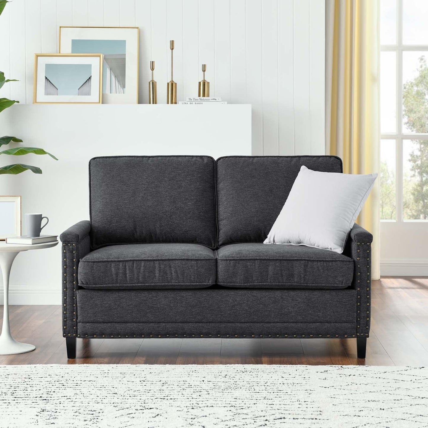 Modway Ashton Upholstered Fabric Loveseat FredCo