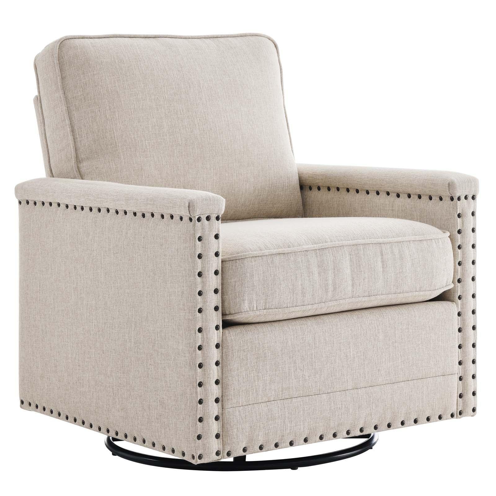 Modway Ashton Upholstered Fabric Swivel Chair FredCo