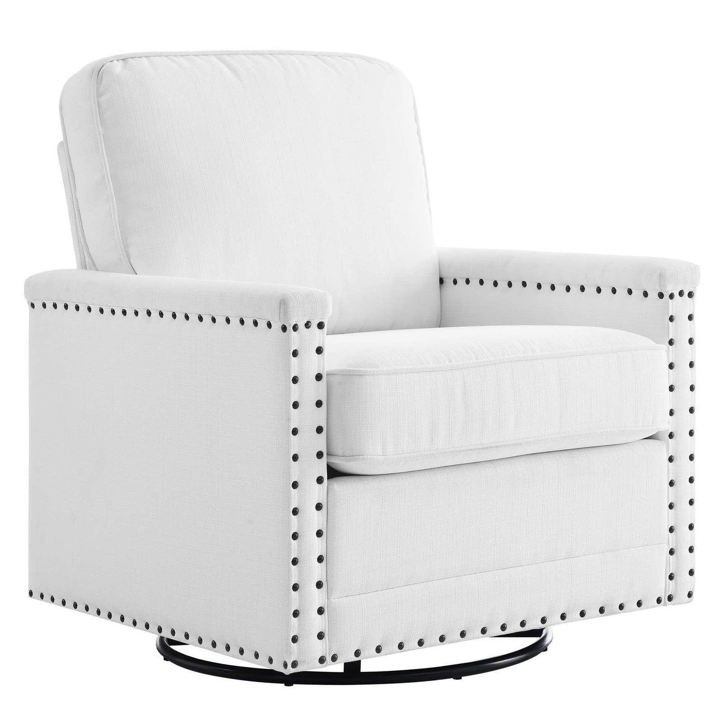 Modway Ashton Upholstered Fabric Swivel Chair FredCo