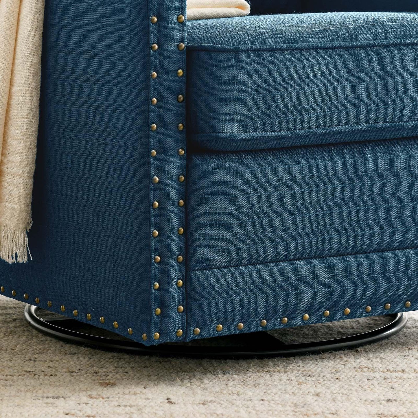 Modway Ashton Upholstered Fabric Swivel Chair FredCo