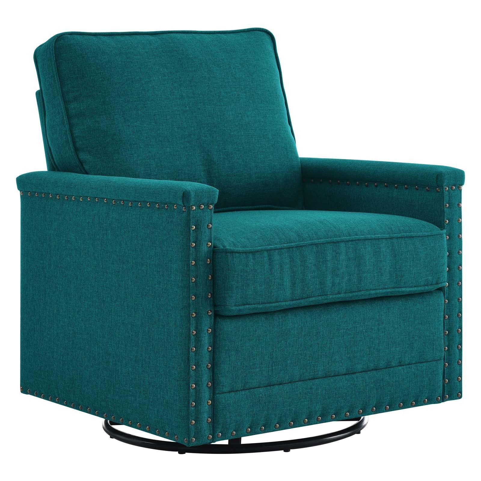 Modway Ashton Upholstered Fabric Swivel Chair FredCo