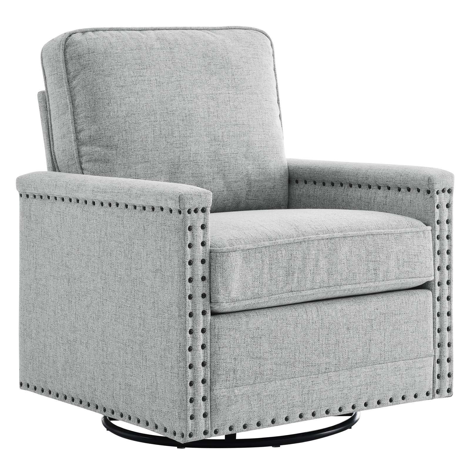 Modway Ashton Upholstered Fabric Swivel Chair FredCo