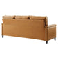 Modway Ashton Vegan Leather Sofa FredCo
