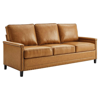 Modway Ashton Vegan Leather Sofa FredCo