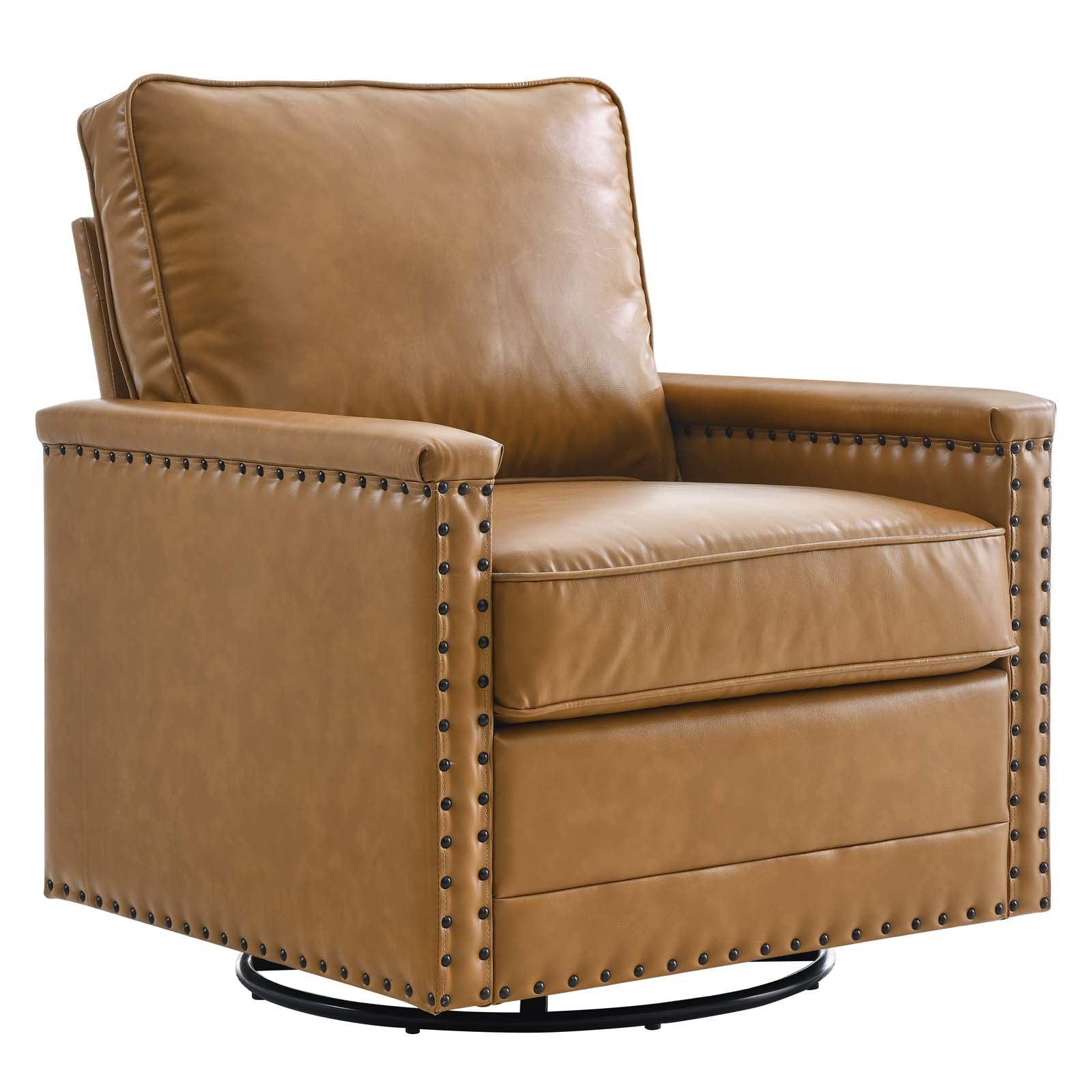 Modway Ashton Vegan Leather Swivel Chair FredCo