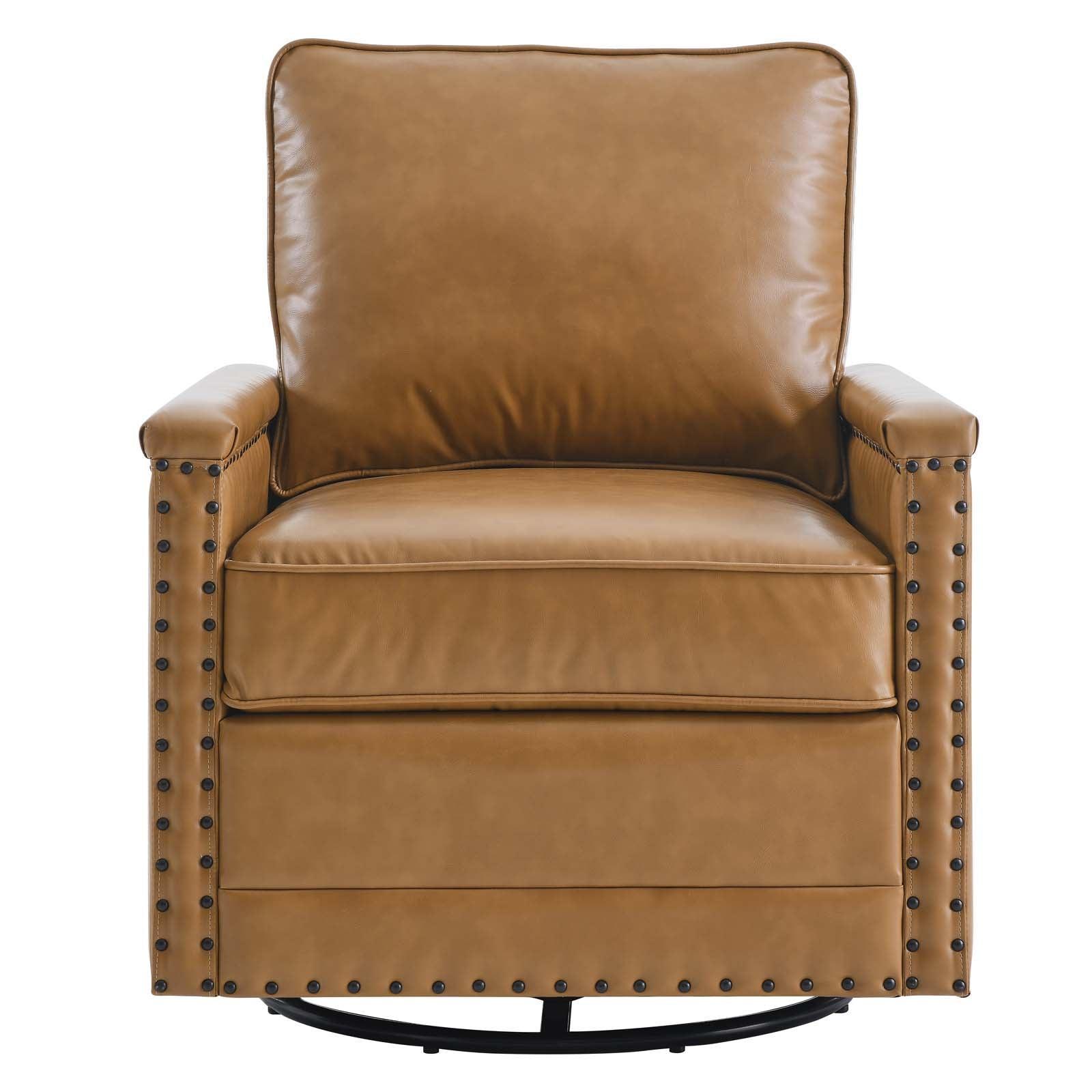 Modway Ashton Vegan Leather Swivel Chair FredCo