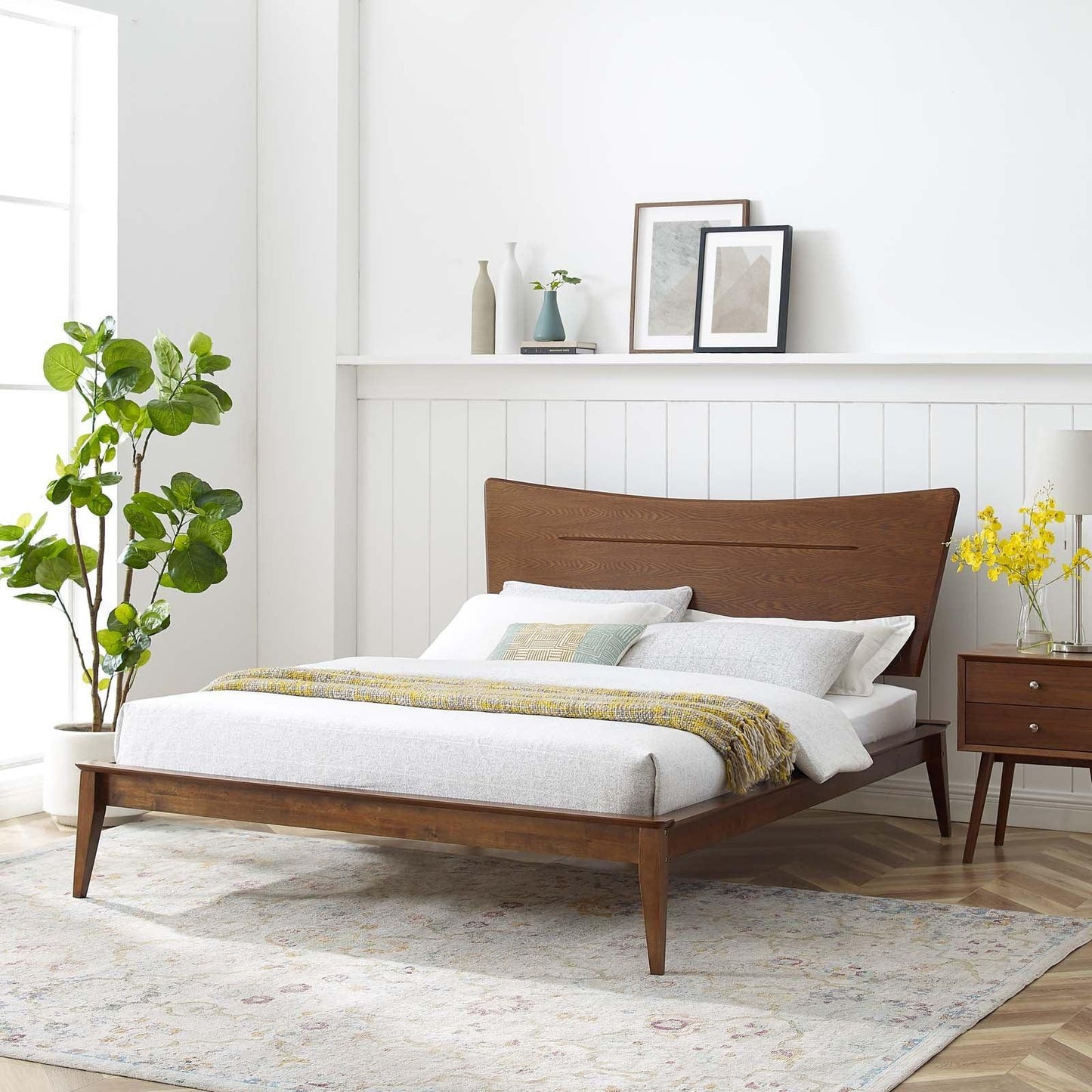 Modway Astra Queen Wood Platform Bed FredCo