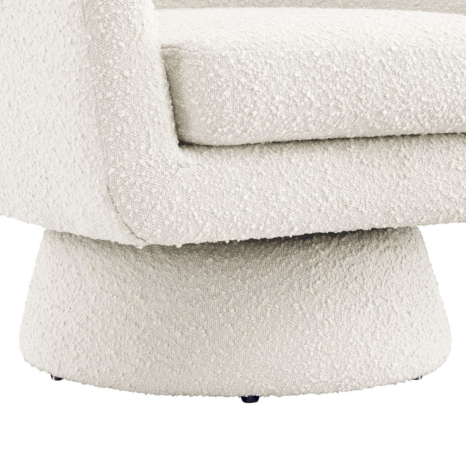 Modway Astral Boucle Fabric Swivel Chair FredCo