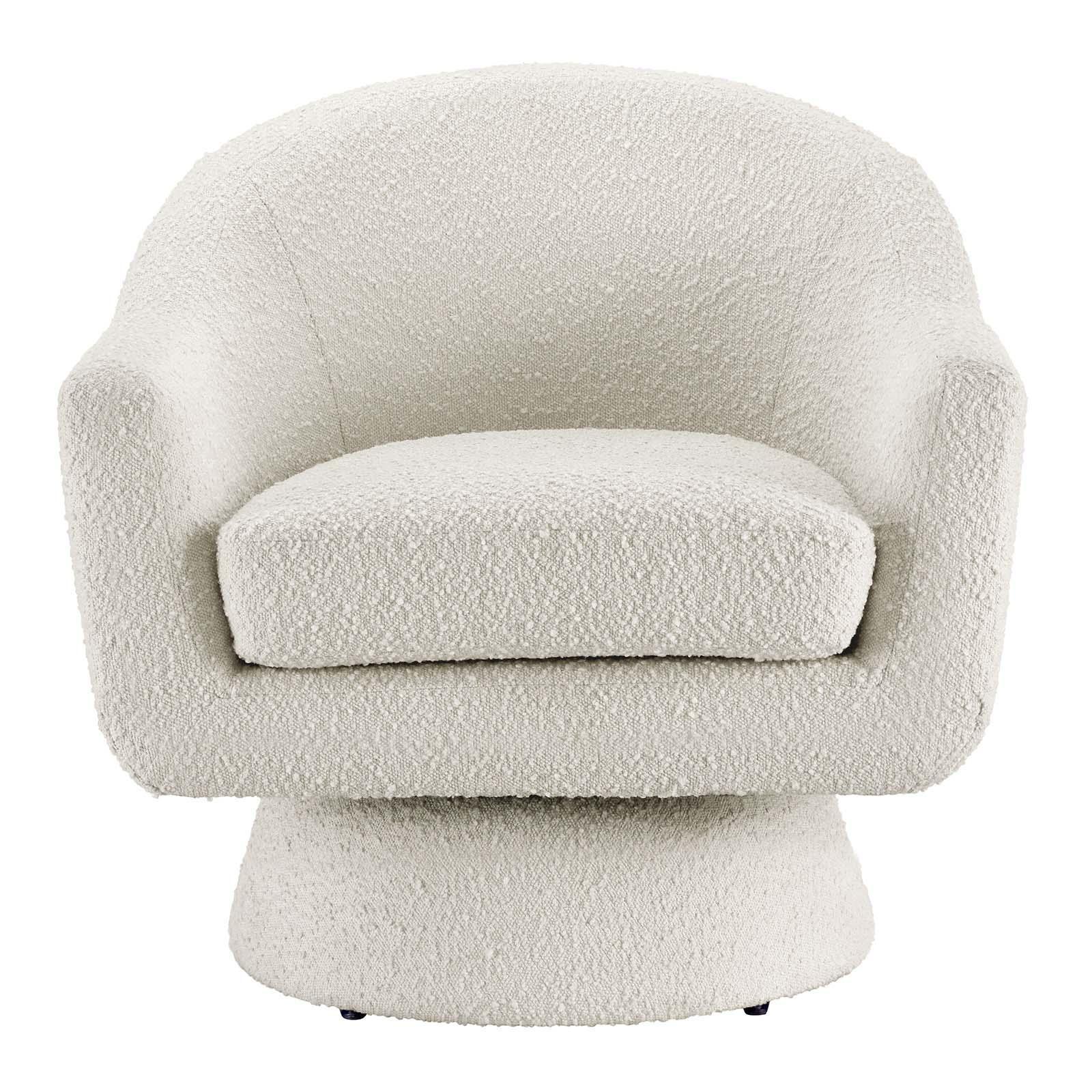 Modway Astral Boucle Fabric Swivel Chair FredCo