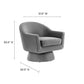 Modway Astral Performance Velvet Fabric and Wood Swivel Chair FredCo