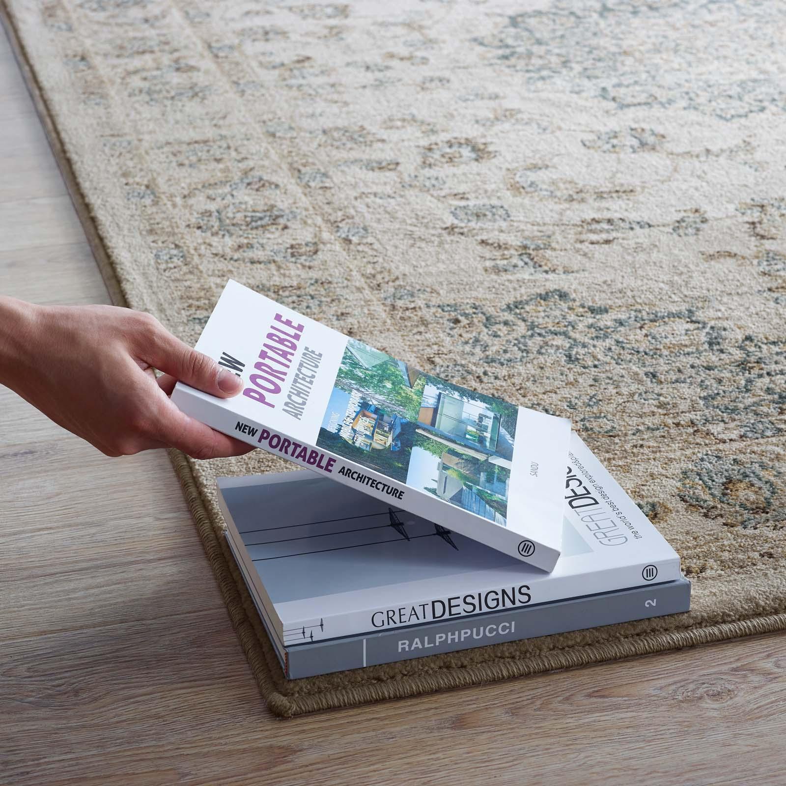 Modway Atara Distressed Vintage Persian Medallion Area Rug FredCo