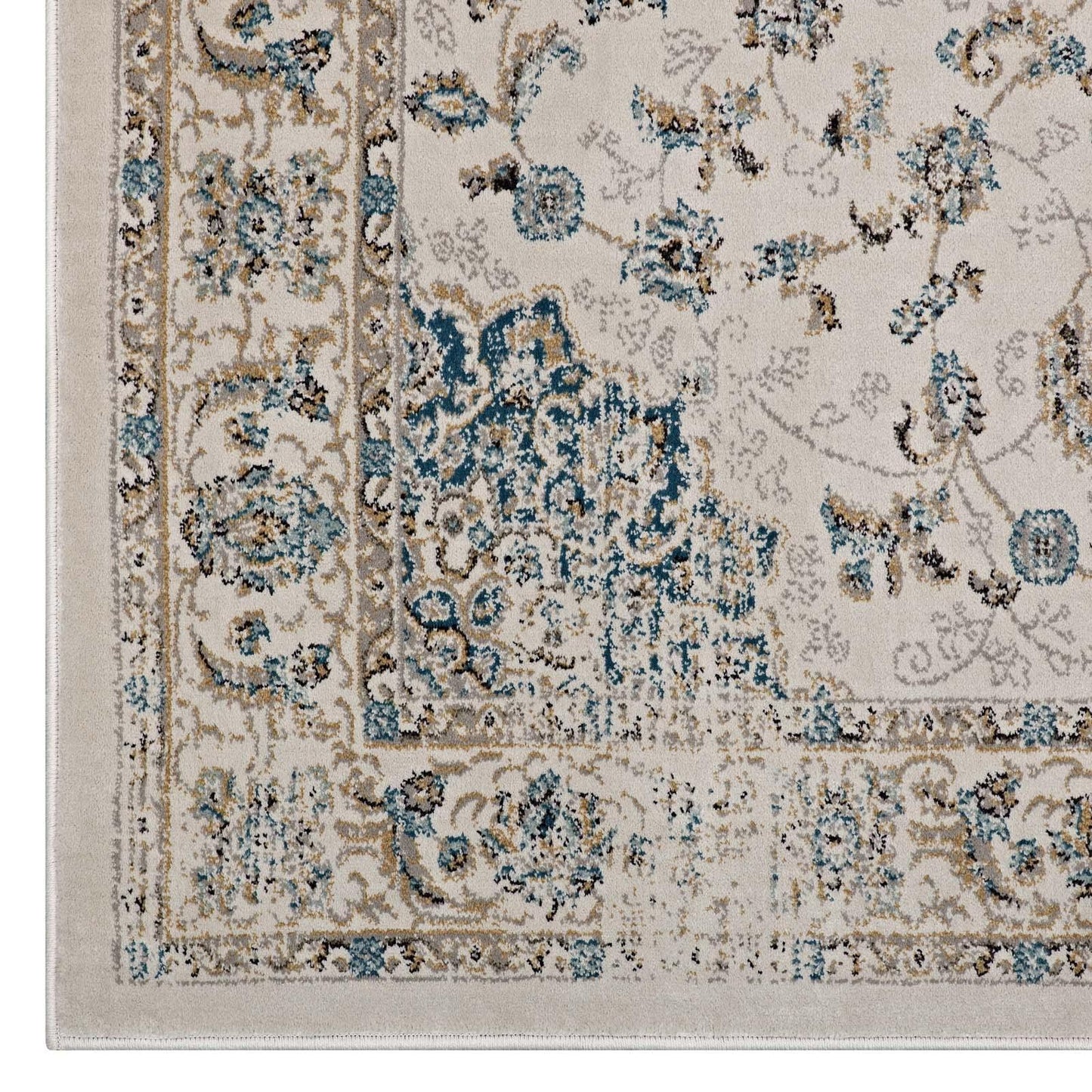 Modway Atara Distressed Vintage Persian Medallion Area Rug FredCo