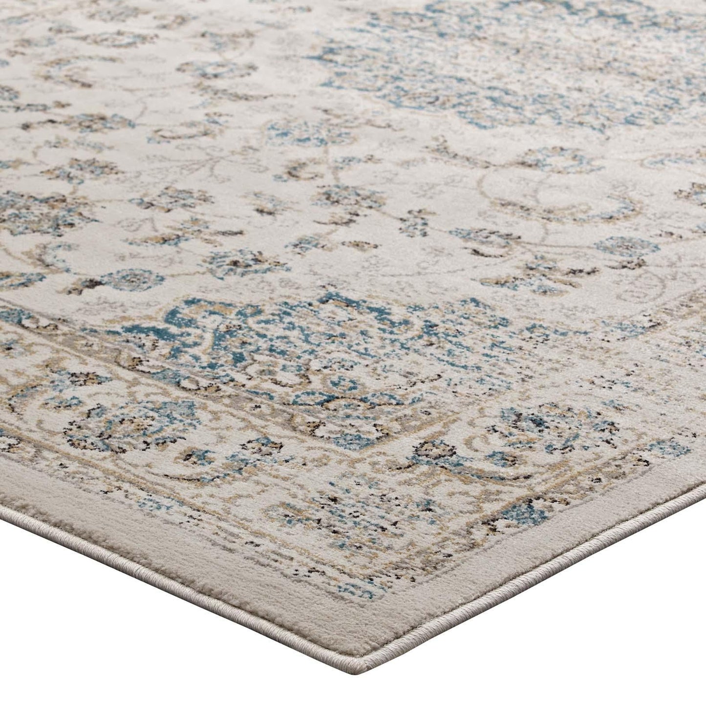 Modway Atara Distressed Vintage Persian Medallion Area Rug FredCo