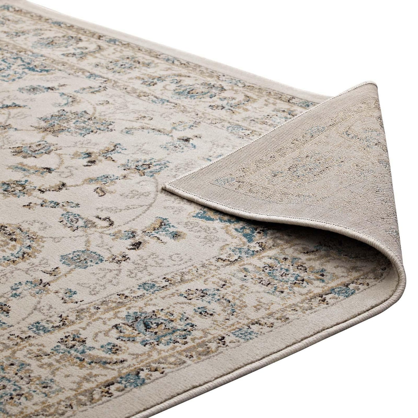 Modway Atara Distressed Vintage Persian Medallion Area Rug FredCo