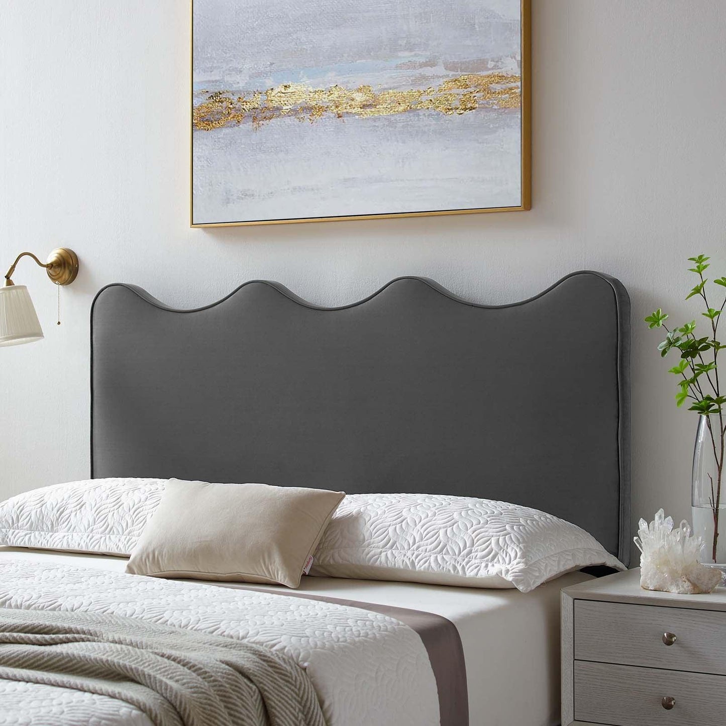 Modway Athena Performance Velvet Twin Headboard FredCo