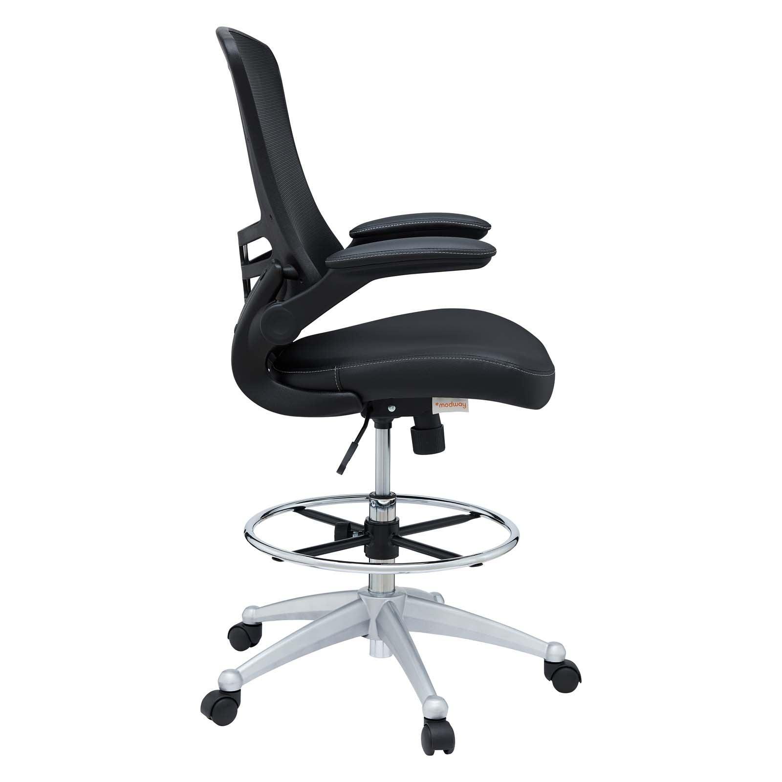 Modway Attainment Vinyl Drafting Chair FredCo