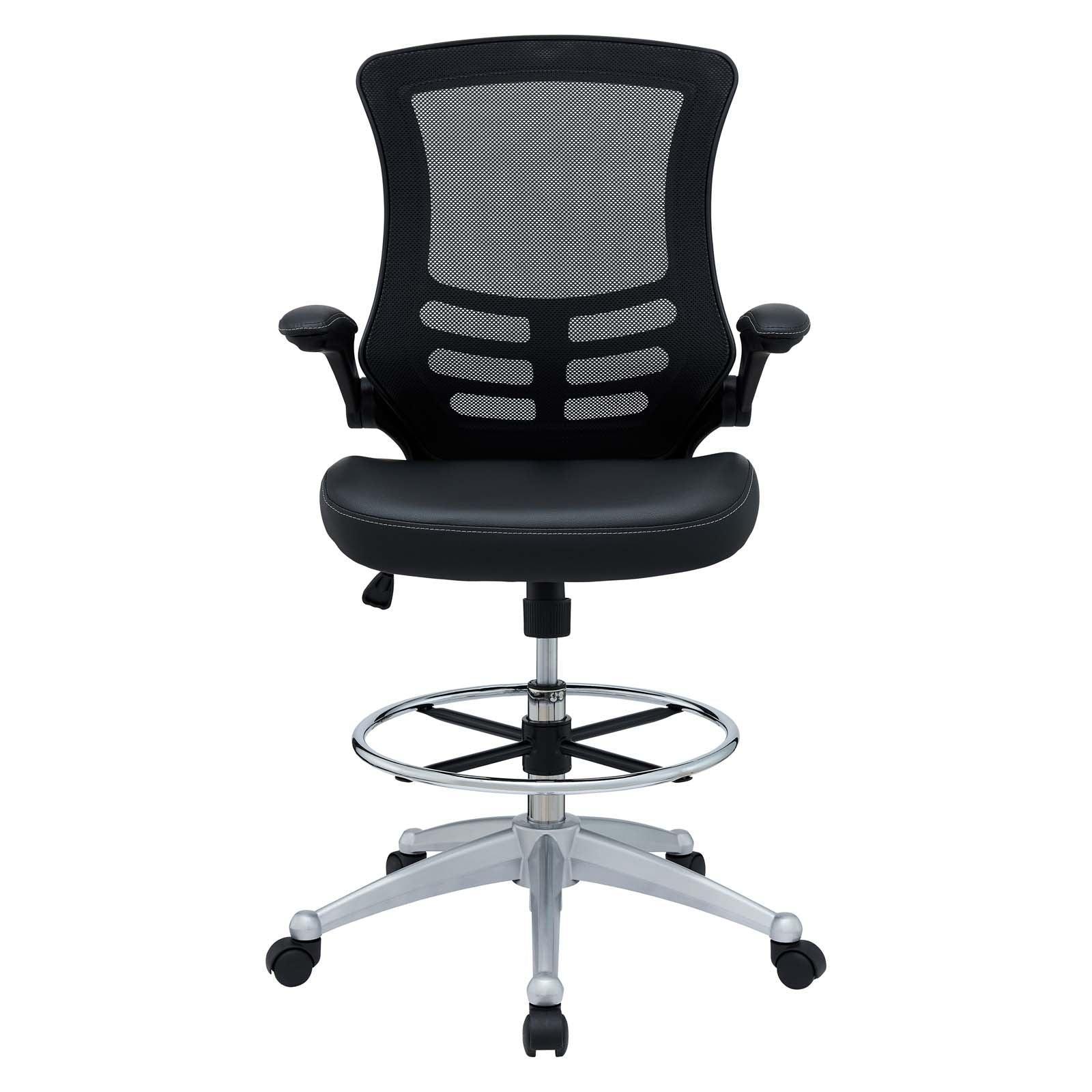 Modway Attainment Vinyl Drafting Chair FredCo