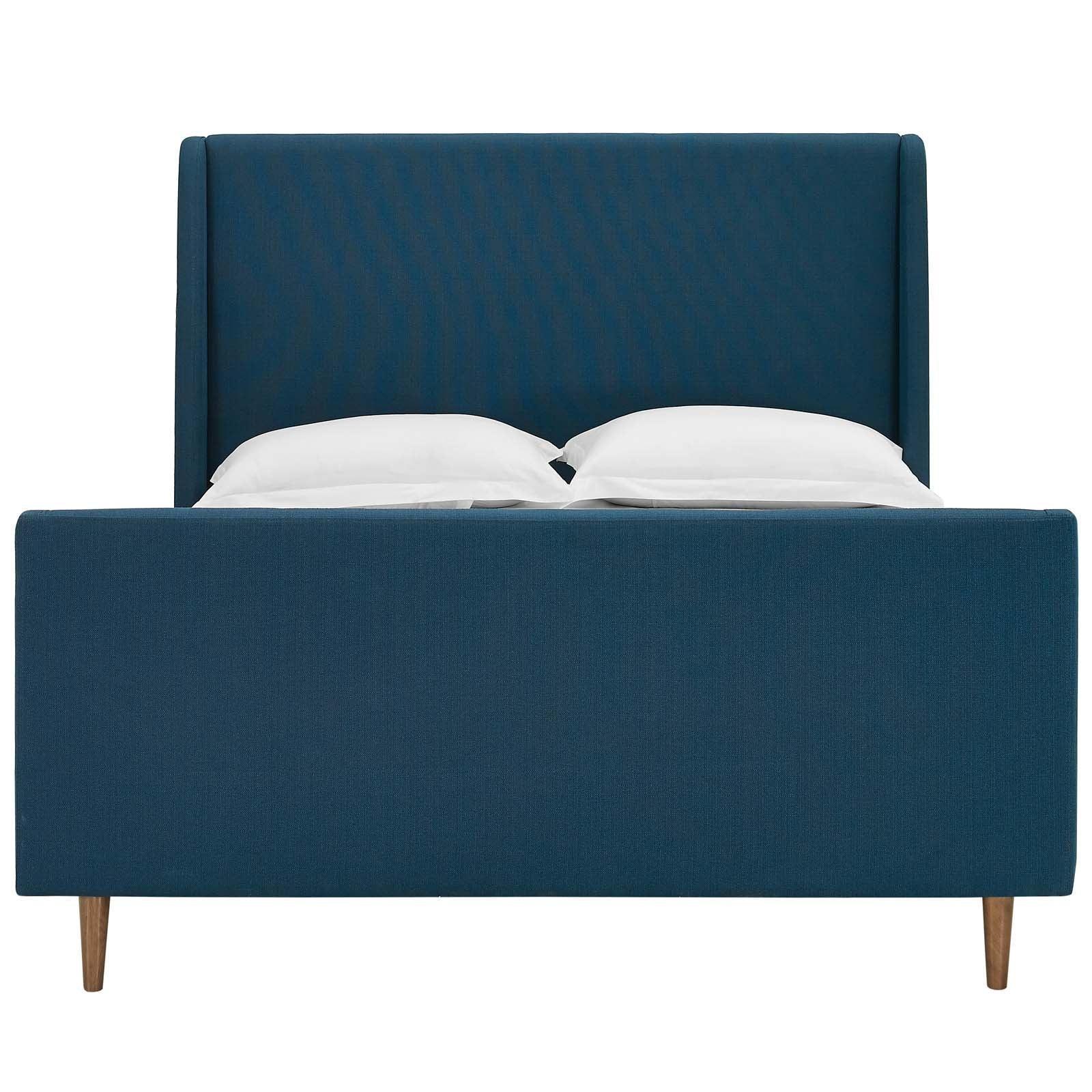 Modway Aubree Queen Upholstered Fabric Sleigh Platform Bed FredCo