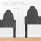 Modway Augustine Tufted Performance Velvet King/California King Headboard FredCo
