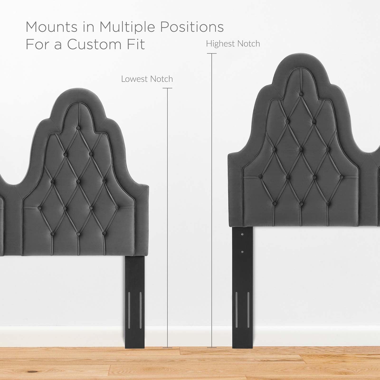 Modway Augustine Tufted Performance Velvet Twin Headboard FredCo