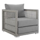 Modway Aura 3 Piece Outdoor Patio Wicker Rattan Set FredCo