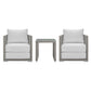 Modway Aura 3 Piece Outdoor Patio Wicker Rattan Set FredCo