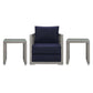 Modway Aura 3 Piece Outdoor Patio Wicker Rattan Set, EEI-3597 FredCo