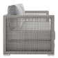 Modway Aura 3 Piece Outdoor Patio Wicker Rattan Set, EEI-3598 FredCo