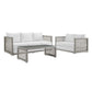 Modway Aura 3 Piece Outdoor Patio Wicker Rattan Set, EEI-3598 FredCo