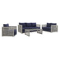 Modway Aura 4 Piece Outdoor Patio Wicker Rattan Set FredCo