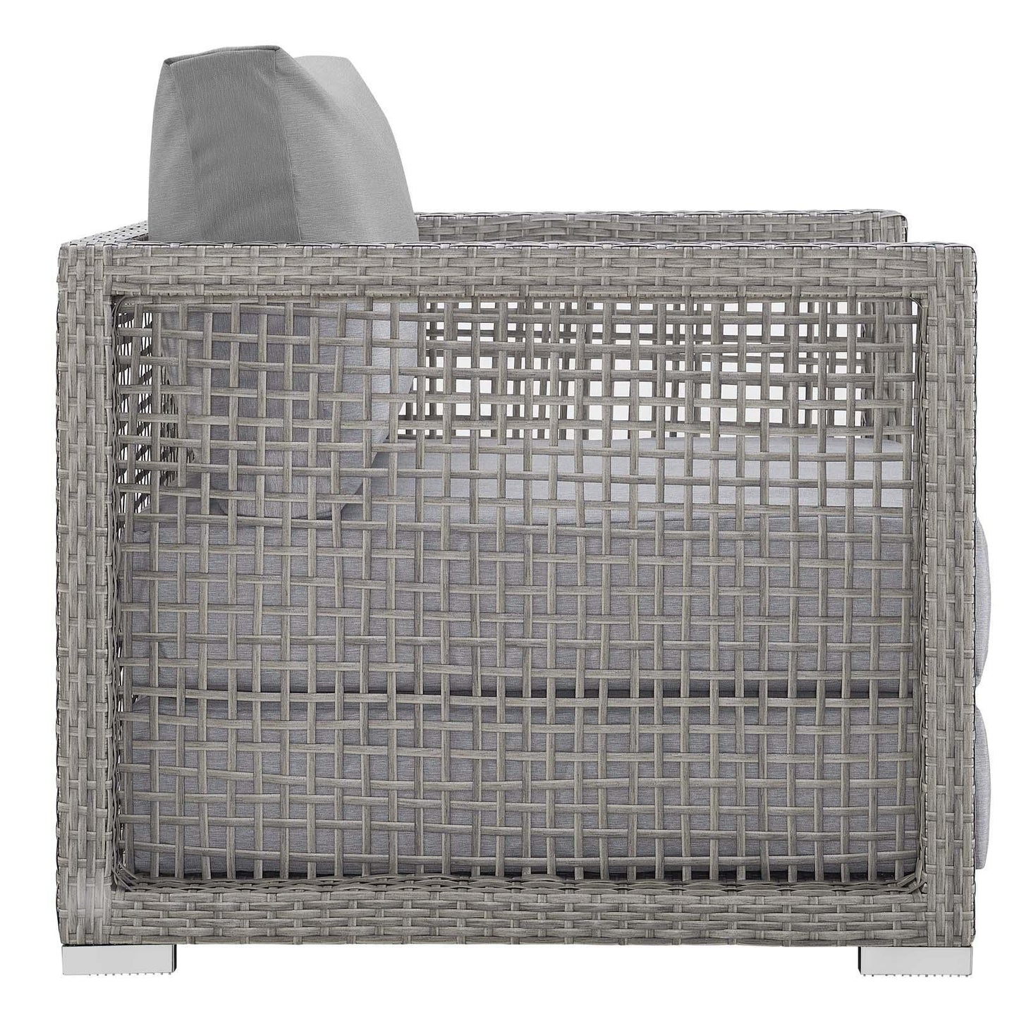 Modway Aura 4 Piece Outdoor Patio Wicker Rattan Set FredCo