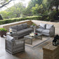 Modway Aura 6 Piece Outdoor Patio Wicker Rattan Set FredCo