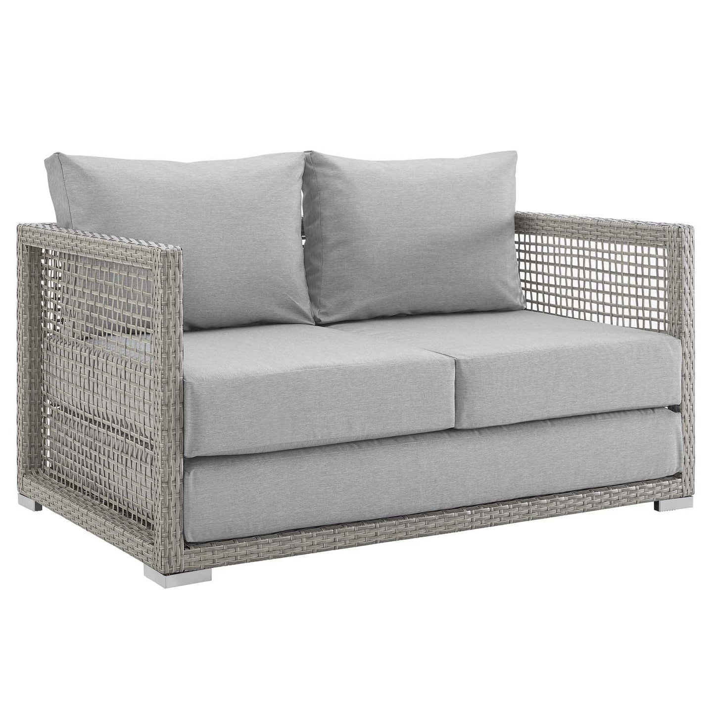 Modway Aura 6 Piece Outdoor Patio Wicker Rattan Set FredCo
