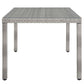 Modway Aura 68" Outdoor Patio Wicker Rattan Dining Table FredCo