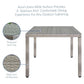 Modway Aura 68" Outdoor Patio Wicker Rattan Dining Table FredCo