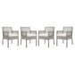 Modway Aura Dining Armchair Outdoor Patio Wicker Rattan Set of 4 FredCo