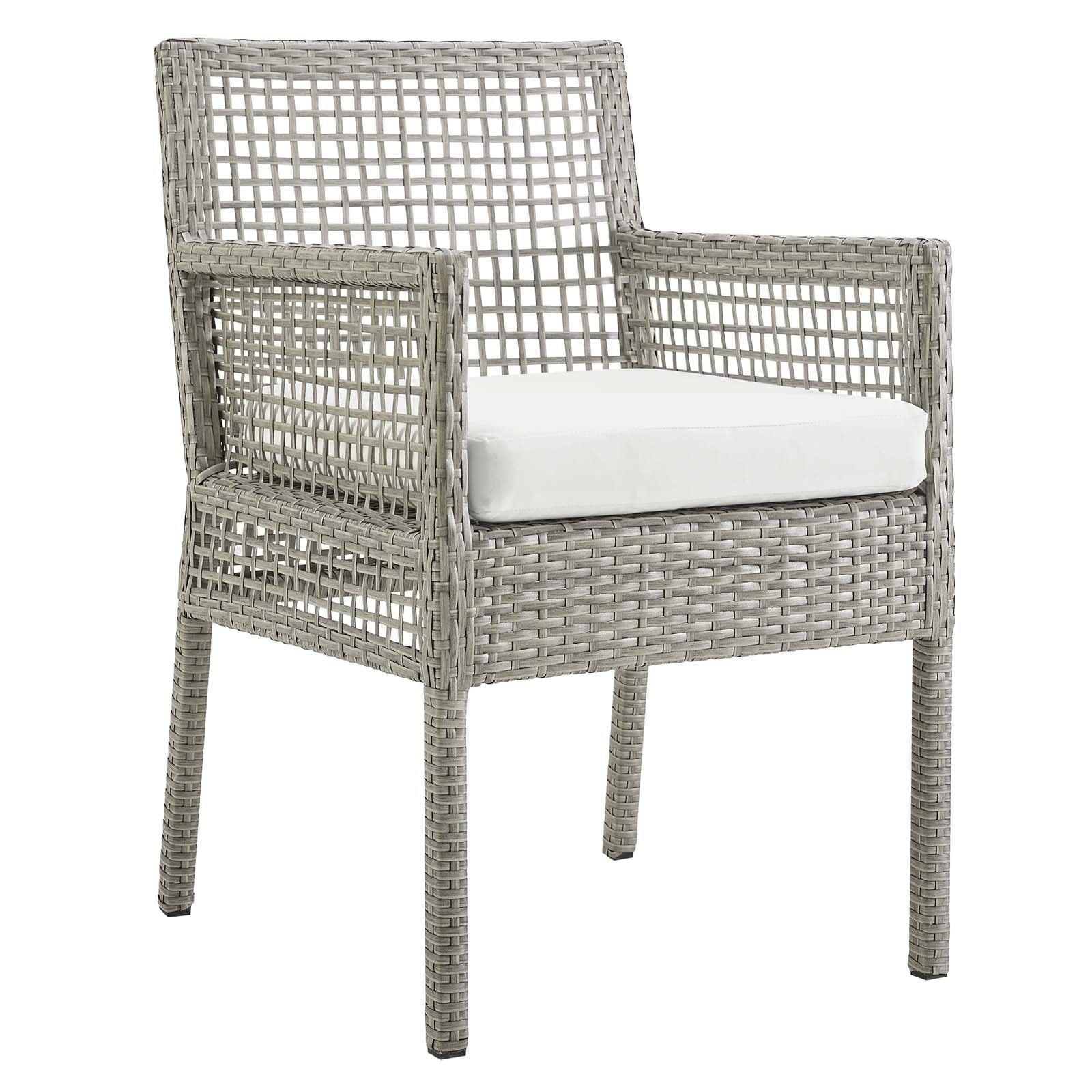 Modway Aura Outdoor Patio Wicker Rattan Dining Armchair FredCo
