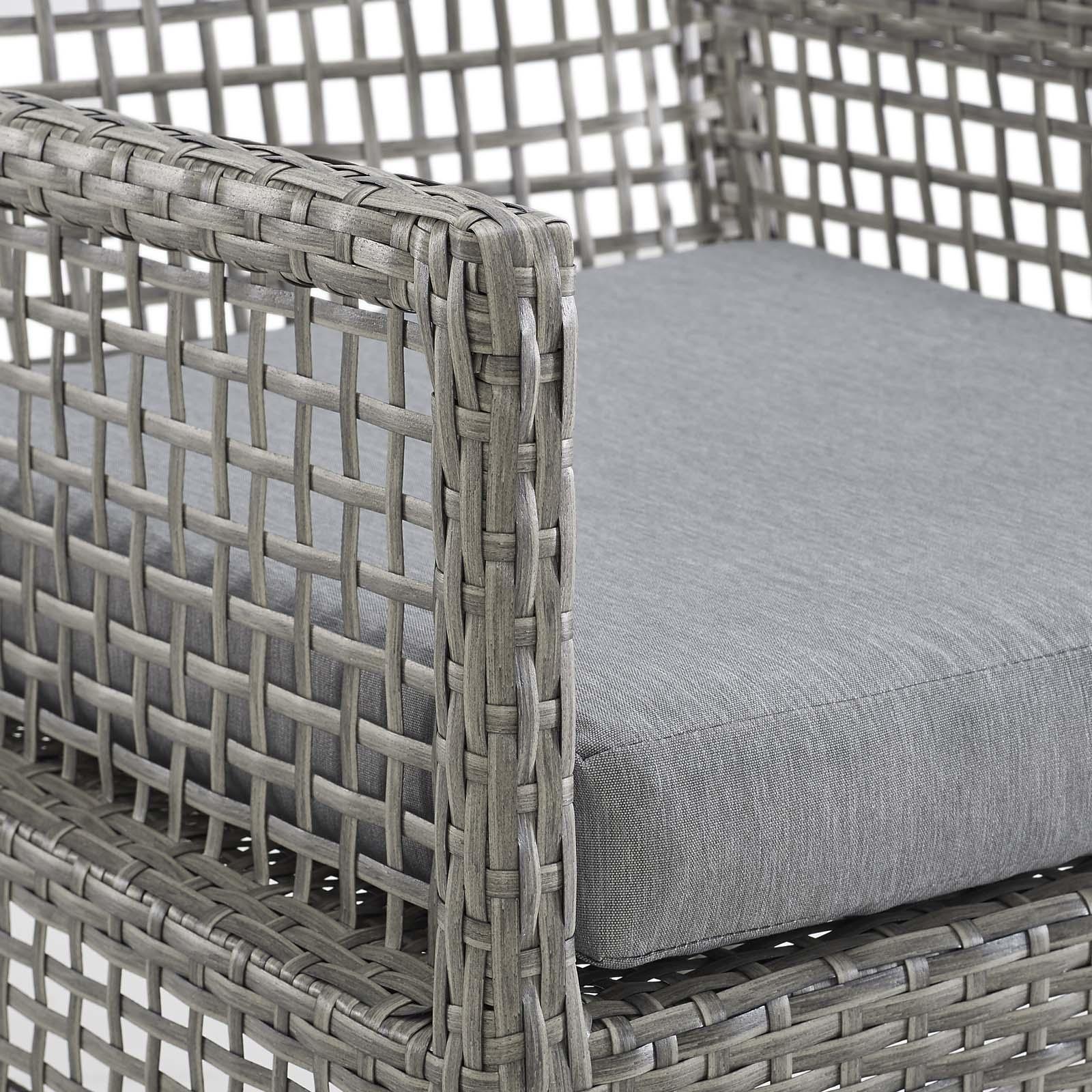 Modway Aura Outdoor Patio Wicker Rattan Dining Armchair FredCo