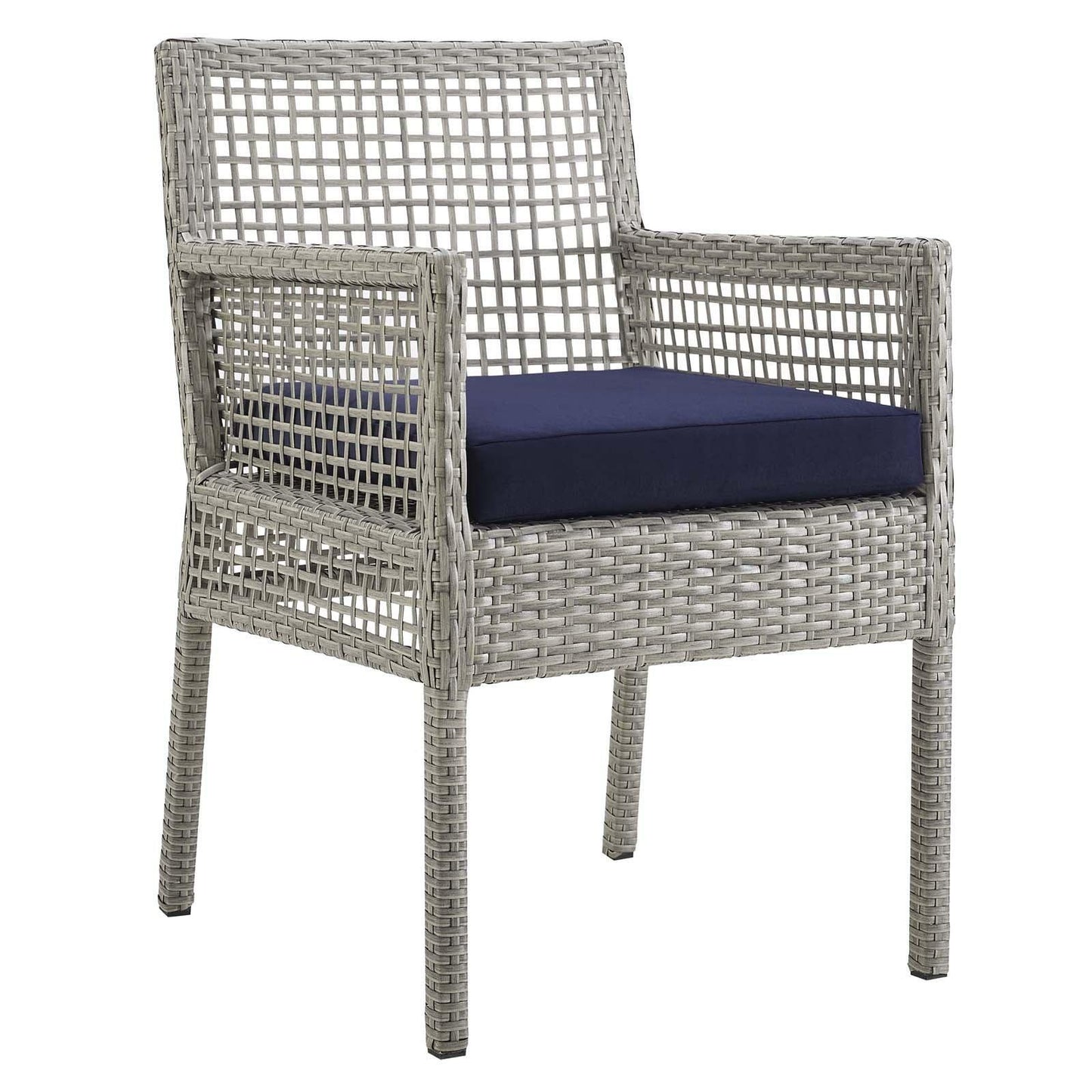 Modway Aura Outdoor Patio Wicker Rattan Dining Armchair FredCo