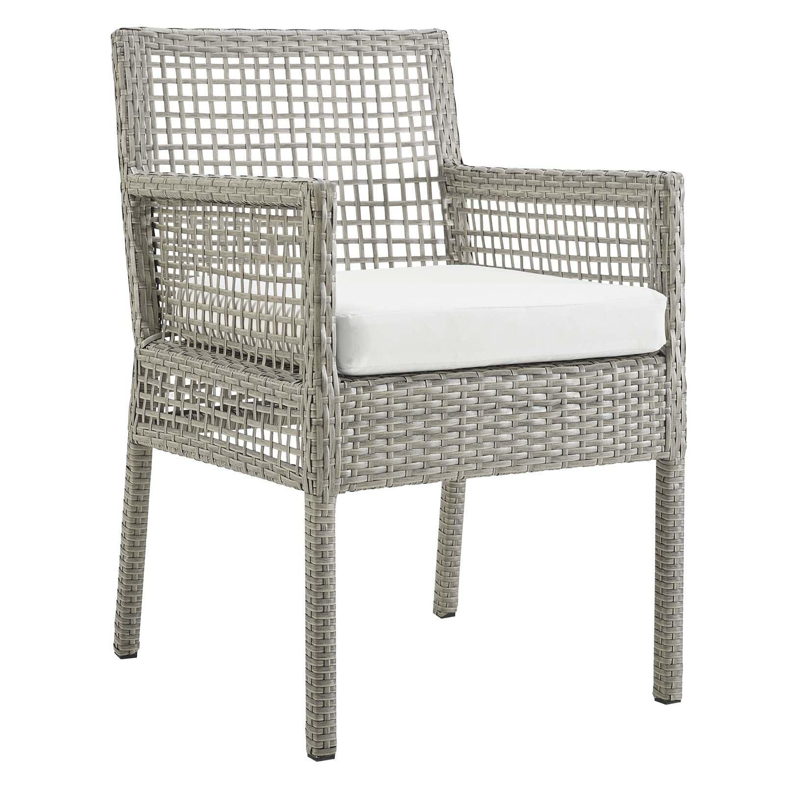Modway Aura Outdoor Patio Wicker Rattan Dining Armchair FredCo